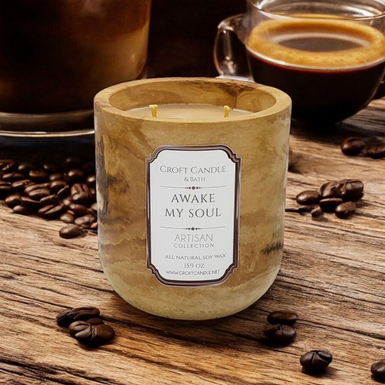 Awake My Soul - Double Wick Stone Vessel Awake My Soul - Double Wick Stone Vessel