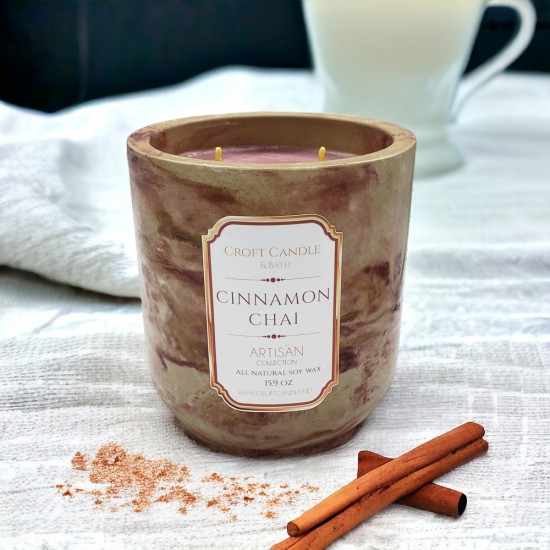 Cinnamon Chai - Double Wick Stone Vessel