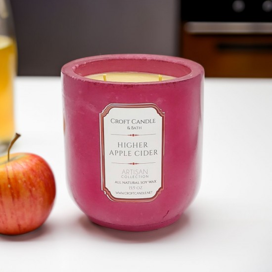 Higher Apple Cider - Double Wick Stone Vessel Higher Apple Cider - Double Wick Stone Vessel