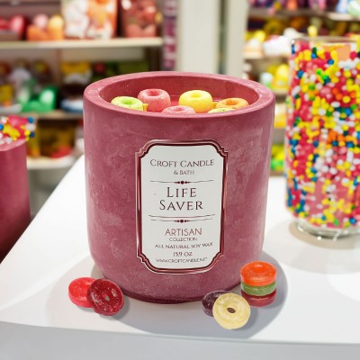 Life Saver - Double Wick Stone Vessel Life Saver - Double Wick Stone Vessel