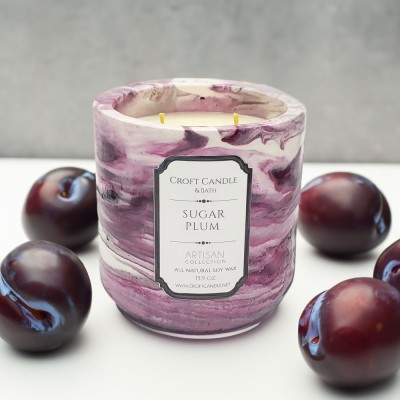 Sugar Plum - Double Wick Stone Vessel Sugar Plum - Double Wick Stone Vessel