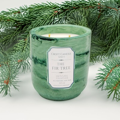 The Fir Tree - Double Wick Stone Vessel The Fir Tree - Double Wick Stone Vessel