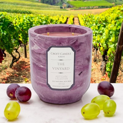 The Vineyar - Double Wick Stone Vessel The Vineyar - Double Wick Stone Vessel