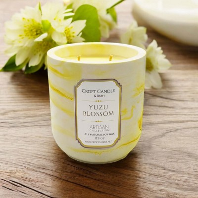 Yuzu Blossom - Double Wick Stone Vessel Yuzu Blossom - Double Wick Stone Vessel