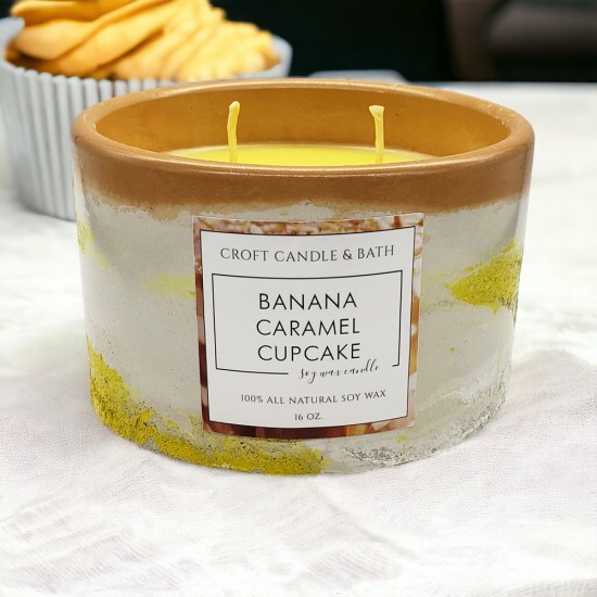 BANANA CARAMEL CUPCAKE SOY CANDLE