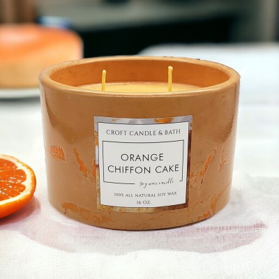 ORANGE CHIFFON CAKE SOY CANDLE