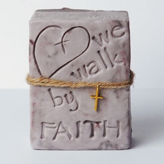 We Walk by Faith Shea Butter Soap