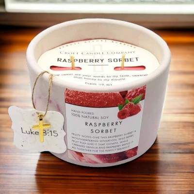 RASPBERRY SORBET SOY CANDLE RASPBERRY SORBET SOY CANDLE