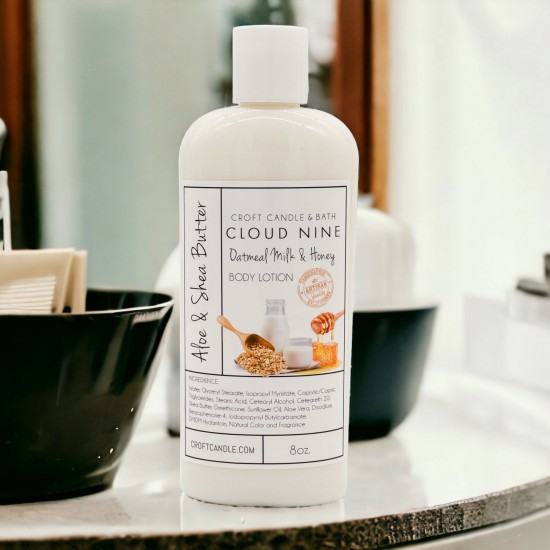 CLOUD NINE OATMEAL, MILK, AND HONEY BODY LOTION CLOUD NINE OATMEAL, MILK, AND HONEY BODY LOTION