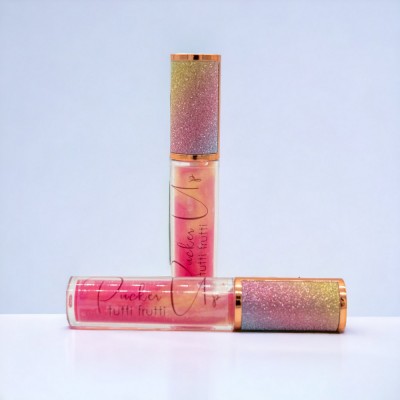 PUCKER UP TUTTI FRUTTI FLAVORED LIP GLOSS PUCKER UP TUTTI FRUTTI FLAVORED LIP GLOSS