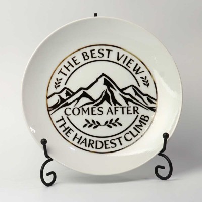 Croft Faith Plate with Stand - The Best View James 1:12