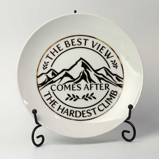 Croft Faith Plate with Stand - The Best View James 1:12 Croft Faith Plate with Stand - The Best View James 1:12