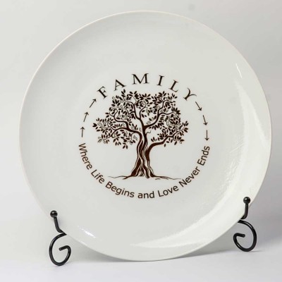 Croft Faith Plate with Stand - Family