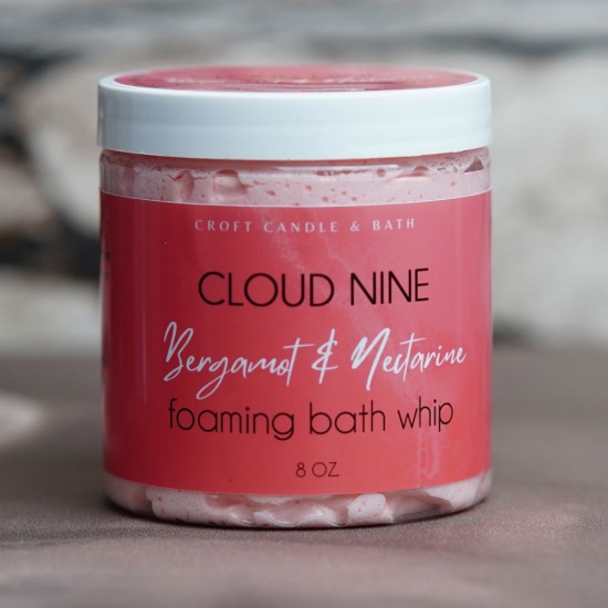 CLOUD NINE BERGAMOT AND NECTARINE FOAMING BATH WHIP CLOUD NINE BERGAMOT AND NECTARINE FOAMING BATH WHIP