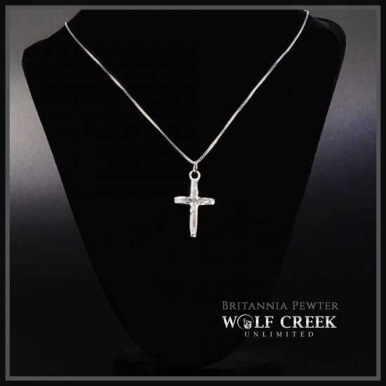 Wolf Creek Unlimited - Britannia Pewter Cross